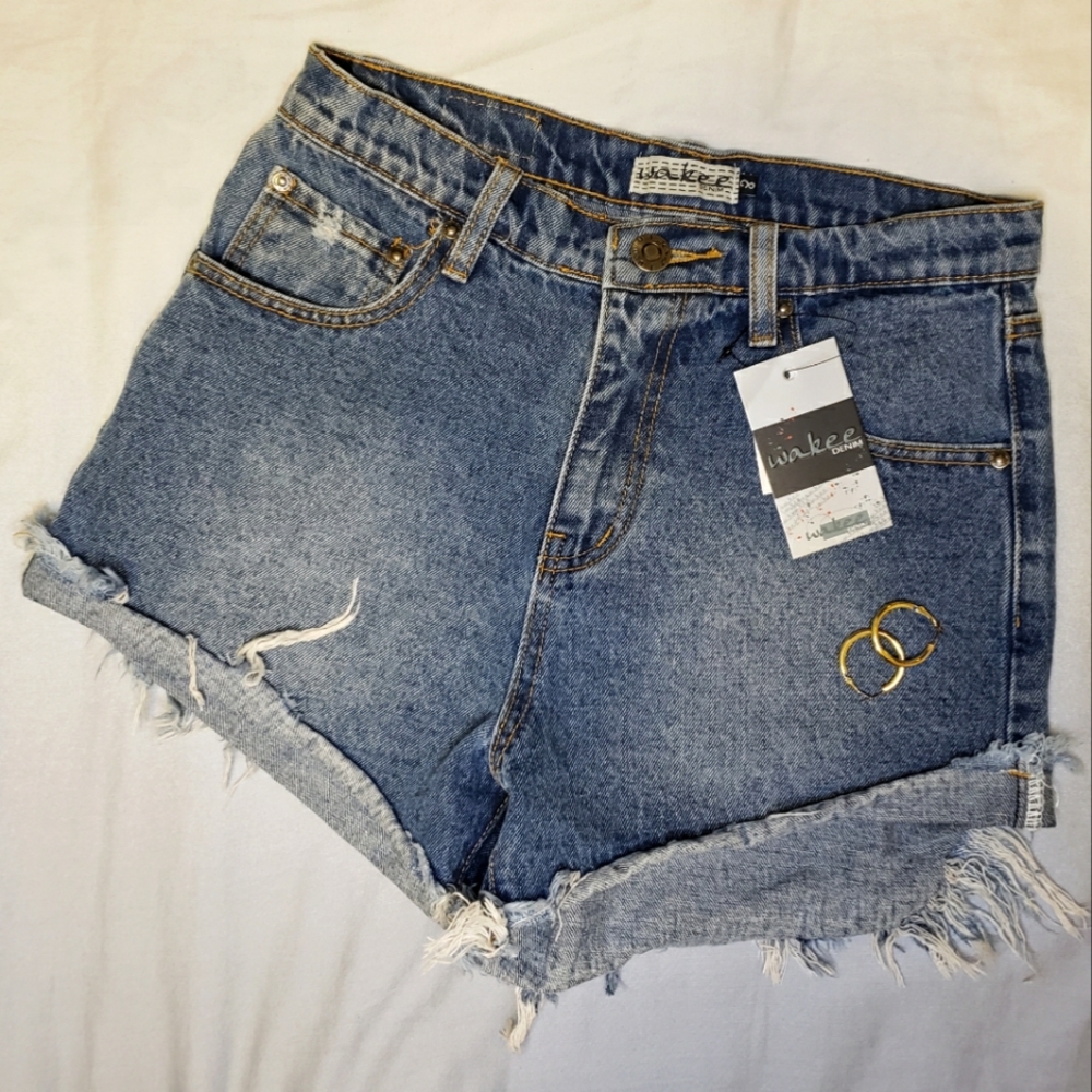 Medium Wash Denim Shorts